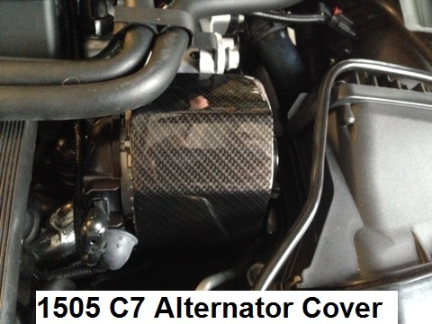C7 Corvette, Custom HydroCarboned, Painted, Alternator Cover